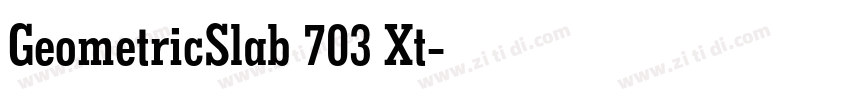 GeometricSlab 703 Xt字体转换